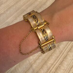 Vintage Spanish Damascene Link Bracelet